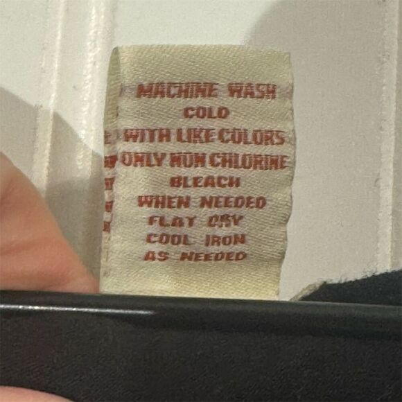 Sundance Black Wrap Long Sleeve Ruched Top M Cotton Stretch Minimalist Boho - Picture 8 of 8